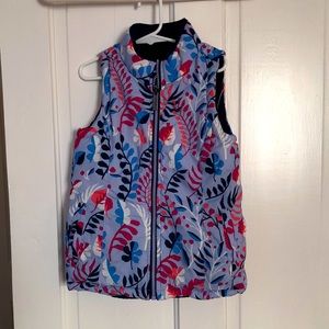 Girls Hatley ski vest, reversible